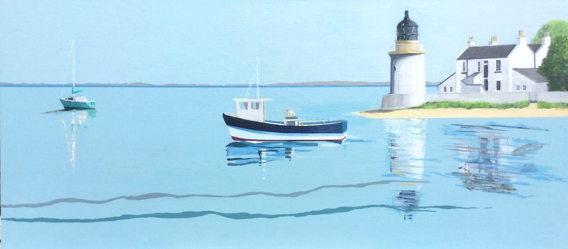 'Corran Point Lighthouse, Loch Linnhe' by artist Michael Murison